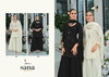 Sana Black And White By Eba Georgette Readymade Suits Suppliers In India
